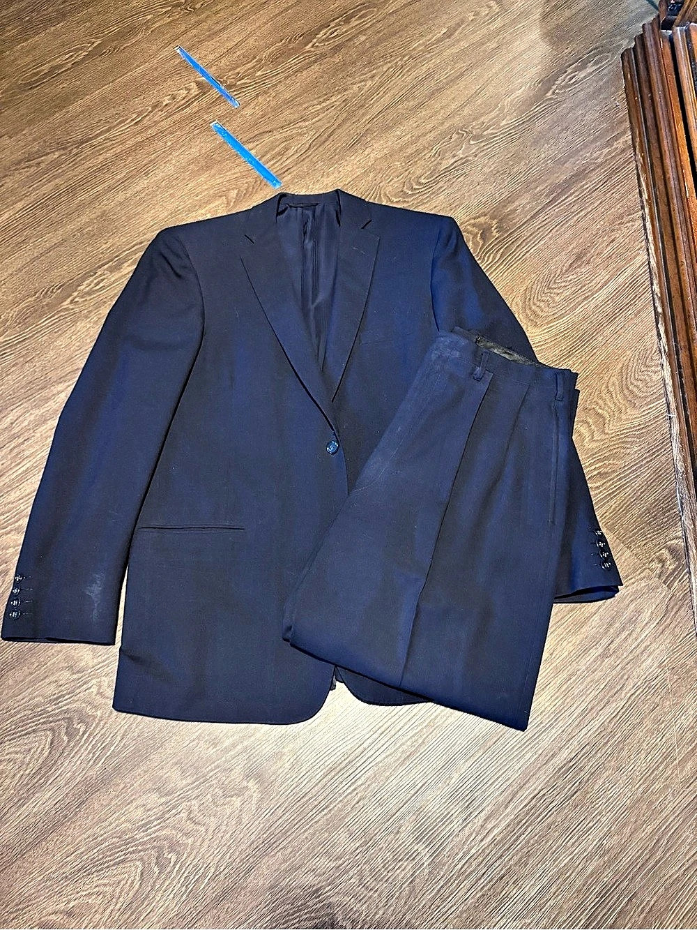 Victor Latone Vintage 1960s Men's Blue Suit